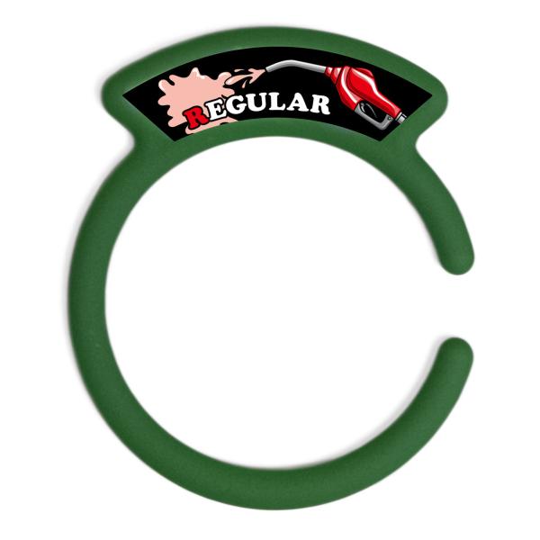 汎用品 ガソリンキャップリング フューエルキャップカバー 給油口リング グリーン REGULARロゴ...