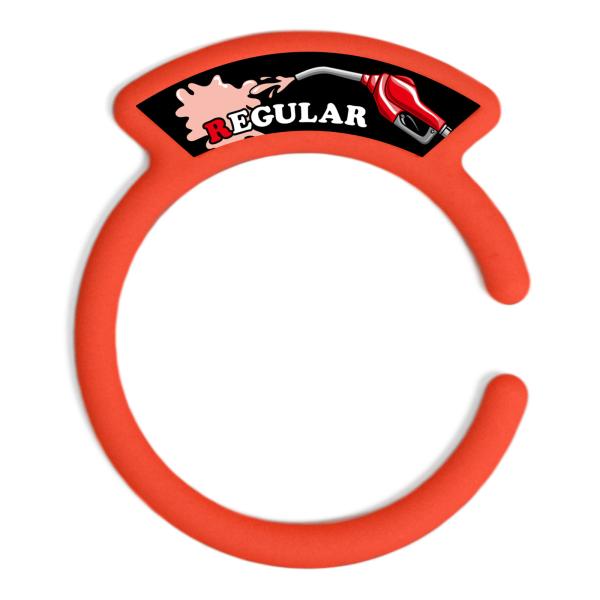 汎用品 ガソリンキャップリング フューエルキャップカバー 給油口リング レッド REGULARロゴ ...