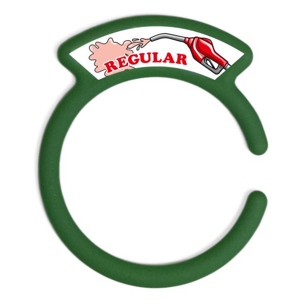 汎用品 ガソリンキャップリング フューエルキャップカバー 給油口リング グリーン REGULARロゴ...