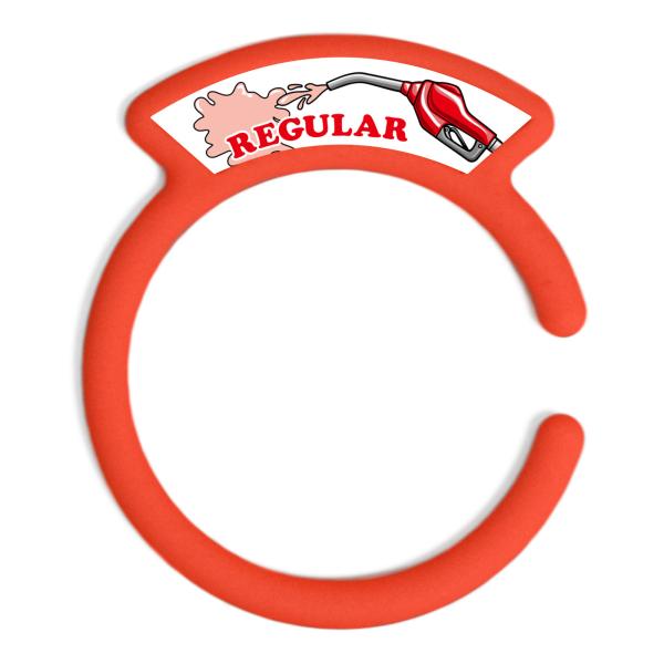 汎用品 ガソリンキャップリング フューエルキャップカバー 給油口リング レッド REGULARロゴ ...