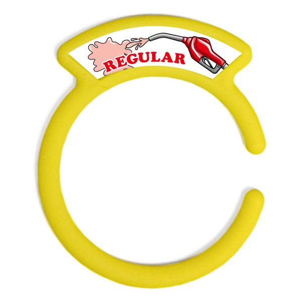 汎用品 ガソリンキャップリング フューエルキャップカバー 給油口リング イエロー REGULARロゴ...