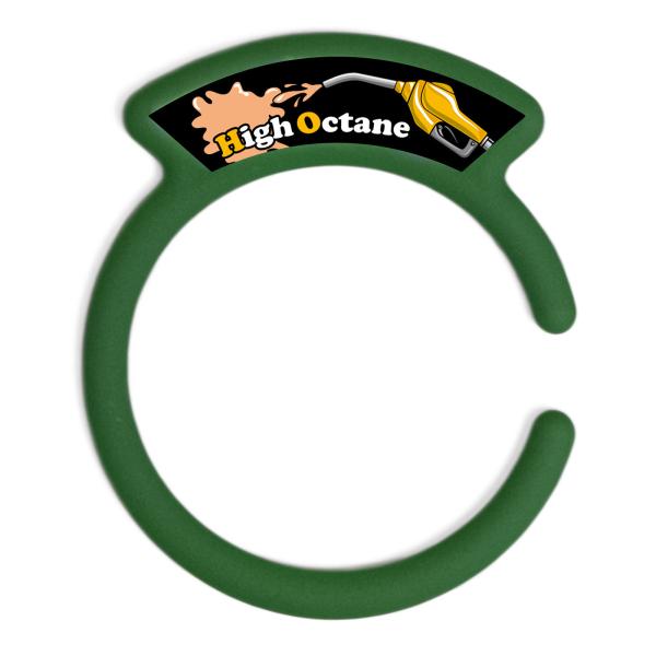 汎用品 ガソリンキャップリング フューエルキャップカバー 給油口リング グリーン ハイオクロゴ ブラ...