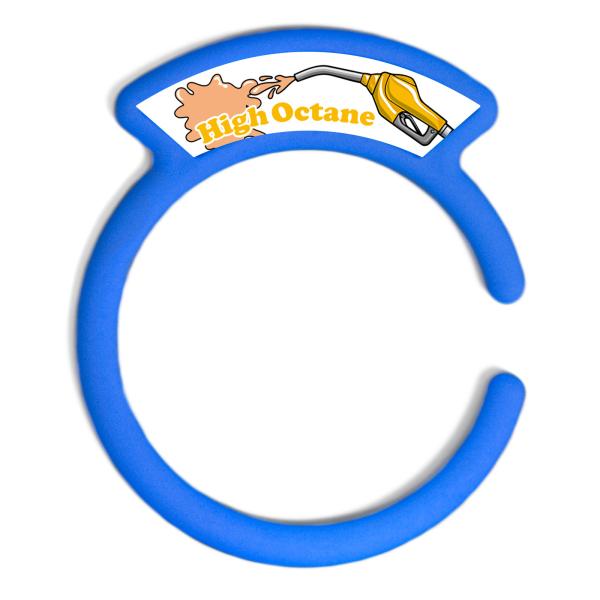 汎用品 ガソリンキャップリング フューエルキャップカバー 給油口リング ブルー ハイオクロゴ ホワイ...