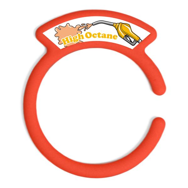汎用品 ガソリンキャップリング フューエルキャップカバー 給油口リング レッド ハイオクロゴ ホワイ...