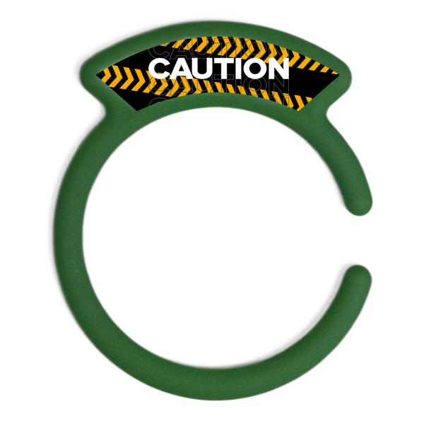 汎用品 ガソリンキャップリング フューエルキャップカバー 給油口リング グリーン CAUTIONロゴ...