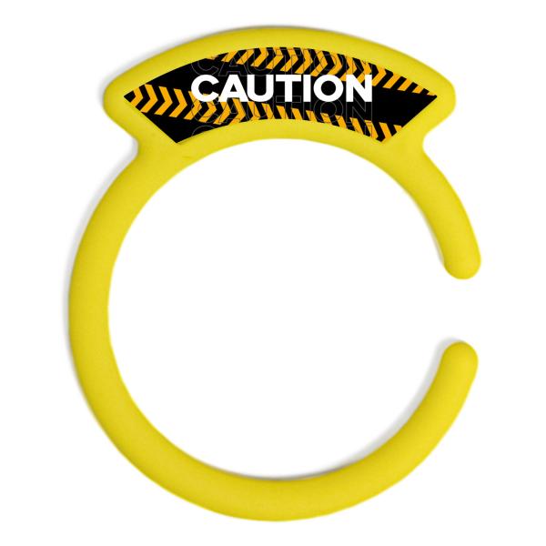 汎用品 ガソリンキャップリング フューエルキャップカバー 給油口リング イエロー CAUTIONロゴ...
