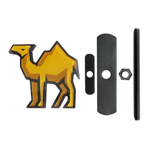 汎用 グリルバッジ ラクダ グリルバッチ グリルバッヂ フロントグリル エンブレム キャメル カスタ...