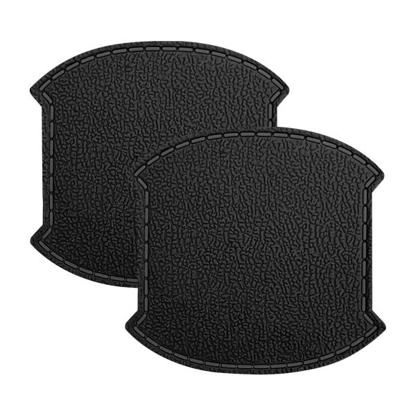 汎用 ドアハンドルプロテクター カバー 2枚セット レザー調 Aタイプ ブラック ドアノブ 傷防止 ...