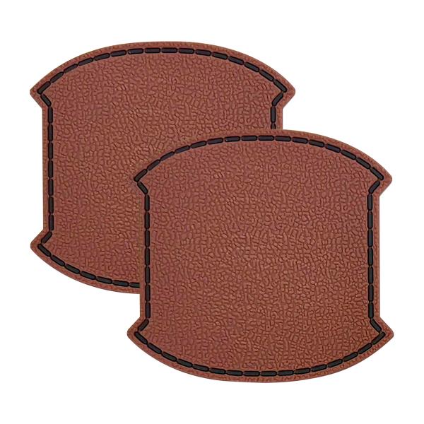 汎用 ドアハンドルプロテクター カバー 2枚セット レザー調 Aタイプ ブラウン ドアノブ 傷防止 ...