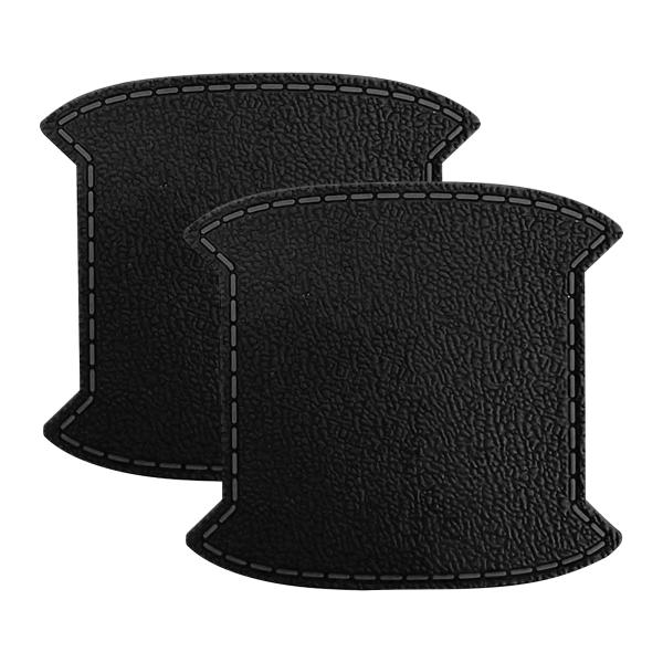 汎用 ドアハンドルプロテクター カバー 2枚セット レザー調 Bタイプ ブラック ドアノブ 傷防止 ...