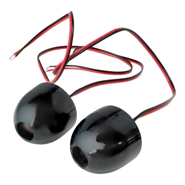 軽トラック LED マーカーランプ 戸当たり ゴム ライトブルー 配線0.5M 2個セット サイドマ...