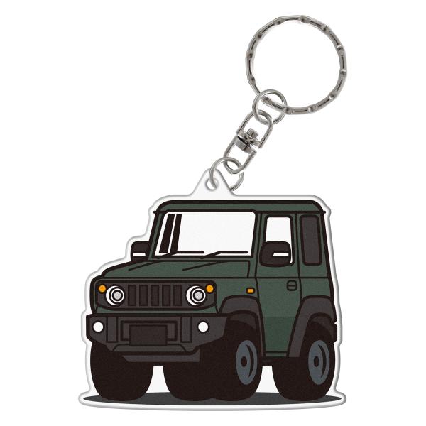 ジムニー JB64 ジムニーシエラ JB74 アクリル キーホルダー デフォルメ デザインB キーリ...