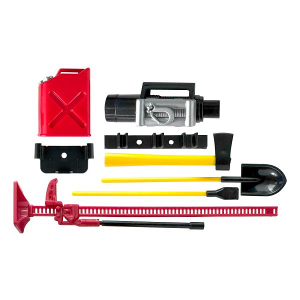 ミニチュア デコレーション パーツ Dタイプ 電動ウインチ ハイリフトジャッキ ジェリ缶 工具 セッ...