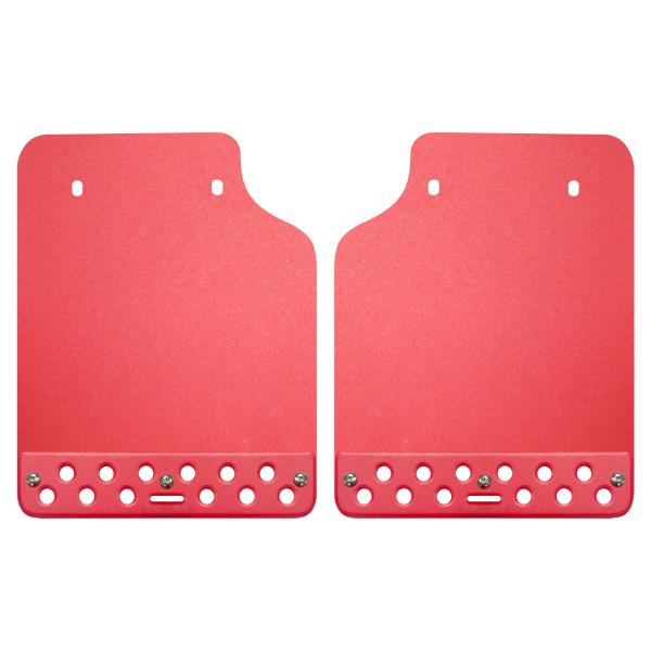 軽トラ マッドフラップ マッドガード リヤ用 2枚セット レッド×レッド 泥除け 軽トラック 汎用 ...