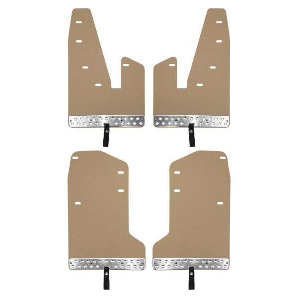 デリカD5 ビッグマイナーチェンジ後 マッドフラップ マッドガード フロント リア セット サンドベ...