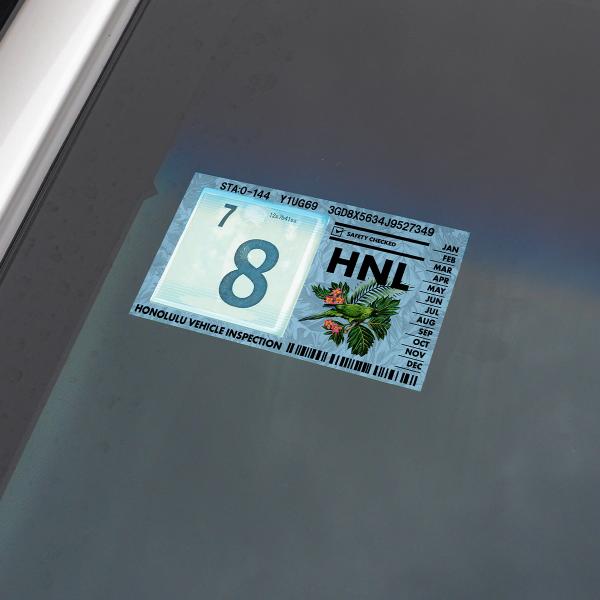 インスペクションステッカー 車検シール 車検ステッカー 整備 点検 検査標章 車検証 ドレスアップ ...
