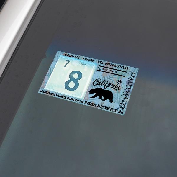 インスペクションステッカー 車検シール 車検ステッカー 整備 点検 検査標章 車検証 ドレスアップ ...