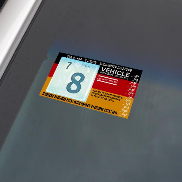 インスペクションステッカー 車検シール 車検ステッカー 整備 点検 検査標章 車検証 ドレスアップ ...