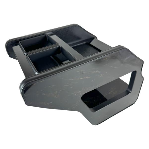 ハイエース 200系 1〜8型 センター コンソールボックス マホガニー柄 ドリンクホルダー テーブ...