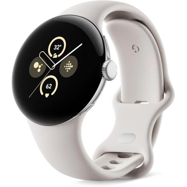 Google Pixel Watch 2 (LTE) Polished Silver/Porcela...