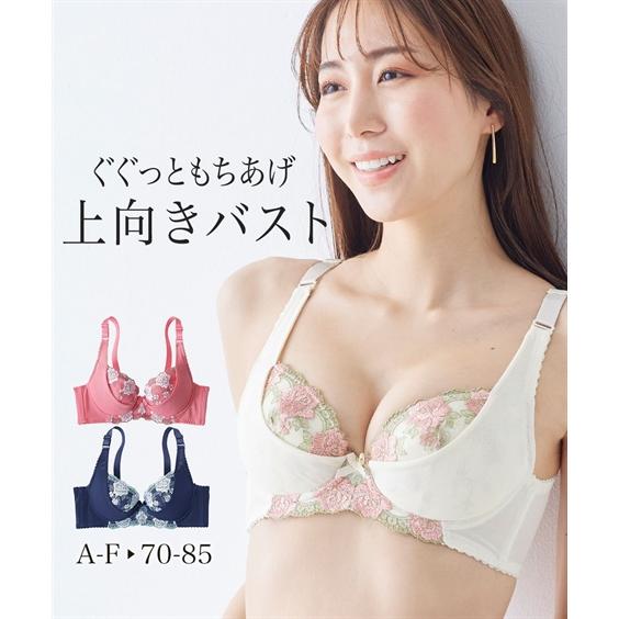ブラジャー (A70-D85) バストをしっかり 持ち上げる リフトアップ 脇高 背中 すっきり ブ...