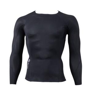 ライト Mens ロングスリーブシャツ Blackの詳細画像3