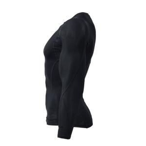 ライト Mens ロングスリーブシャツ Blackの詳細画像5
