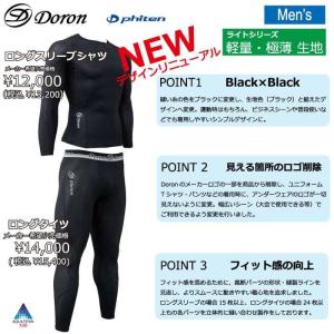 ライト Mens ロングタイツ Blackの詳細画像1