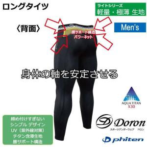ライト Mens ロングタイツ Blackの詳細画像2