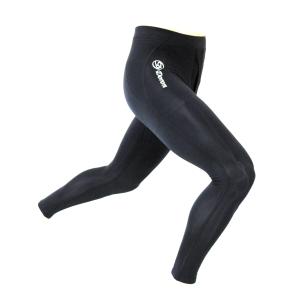スムース Mens ロングタイツ Blackの詳細画像1