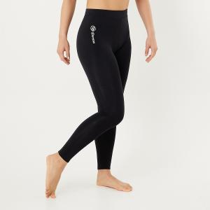 スムース Womens ロングタイツ Blackの詳細画像4