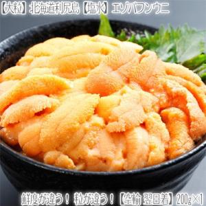 （ 塩水ウニ）利尻島産 生エゾバフンウニ 200g×1（大粒プレミアム