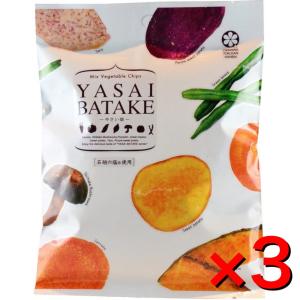 沖縄県産 やさい畑×3袋 沖縄特産販売 7種類の野菜の美味しさを詰め込んだミックスベジタブルチップス お子さんのおやつに ビールのおつまみに
