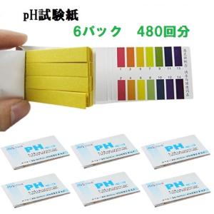 pH試験紙 リトマス紙 6セット 480回分 リトマス試験紙