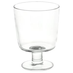 IKEA イケア 365+ ゴブレット クリアガラス 30cl 4個セット 強化ガラス製 幅がたっぷり デザートの盛り付け お料理の盛り付け カクテルグラス ワイングラス｜どしろショップ