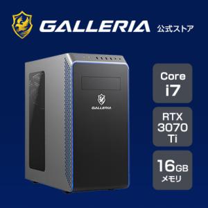 ゲーミングPC デスクトップPC 新品 パソコンGALLERIA ガレリア XA7C-R37T Core i7-12700/RTX3070Ti/16GBメモリ/1TB SSD/Windows 11 Home 11047-4427