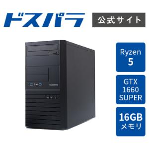 デスクトップPC 新品 パソコンLightning ライトニング AT5 Ryzen 5 3500/GTX1660SUPER/16GBメモリ/500GB SSD/Windows 11 Home 10500-3464