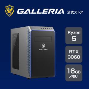 ゲーミングPC デスクトップPC 新品 パソコンGALLERIA ガレリア RM5R-R36 Ryzen 5 4500/RTX3060/16GBメモリ/500GB SSD/Windows 11 Home 11607-4411