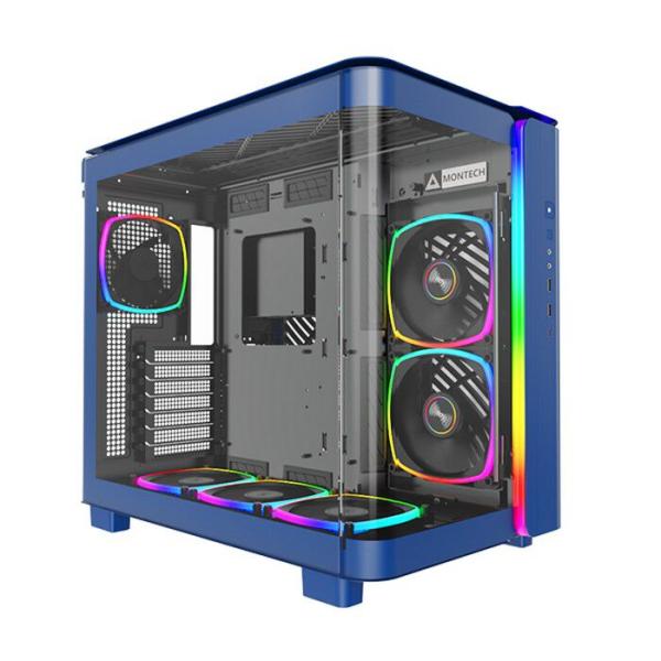 MONTECH KING 95 PRO Blue (ATX ガラス ブルー)
