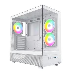 MONTECH XR White (ATX ガラス ホワイト フロントI/Oパネル：木目調)