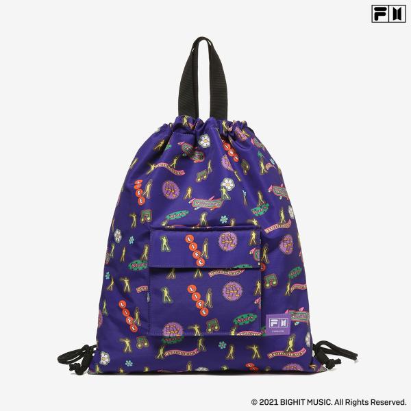 ナップザック PURPLE［BTS x FILA - Dynamite String Bag］FS3...