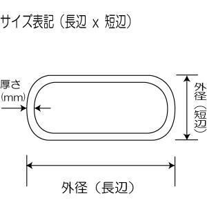 鉄・楕円 37 x 14 長さ:1205〜14...の詳細画像1