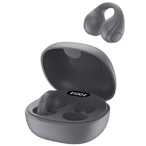 グリーンハウス　オープンイヤー型ワイヤレスイヤホン SBC AAC グレー（グレー）