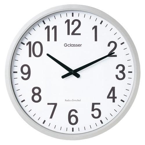 ●キングジム　電波掛時計　ザラージ（白）