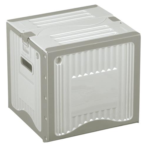 ●岐阜プラスチック工業　リスボックス　グレー　外寸：幅３２２×奥３００×高３１０ｍｍ（ライトグレー／...