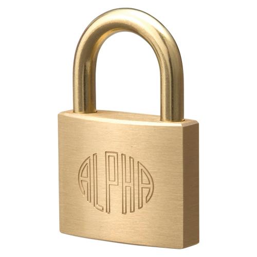 ●アルファー　南京錠　サイズ：幅４０×奥１３．５×高３２ｍｍ