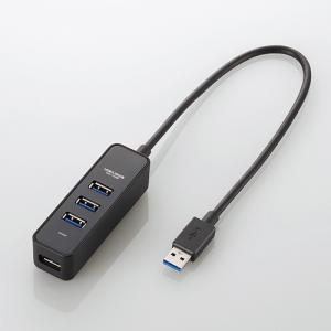 エレコム　ＵＳＢＨＵＢ３．０　マグネット　バスパワー　４ポート（ブラック）｜dotkae-ru02