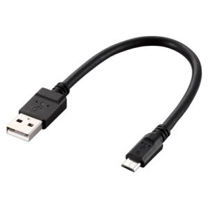 エレコム　ｍｉｃｒｏＵＳＢケーブル　２Ａ出力　スタンダード　通信・充電　０．２ｍ（ブラック）｜dotkae-ru02