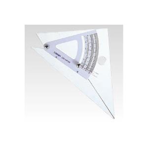 クラウン　勾配定規　ノングレアタイプ　角度・勾配・斜面比目盛付　垂辺２２０×底辺１７０×厚３ｍｍ