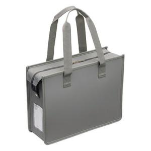 ●サクラクレパス　ノータム　オフィス・トートバッグＪ　ファスナー付　Ａ４判（収納幅１０６ｍｍ）（グレ...